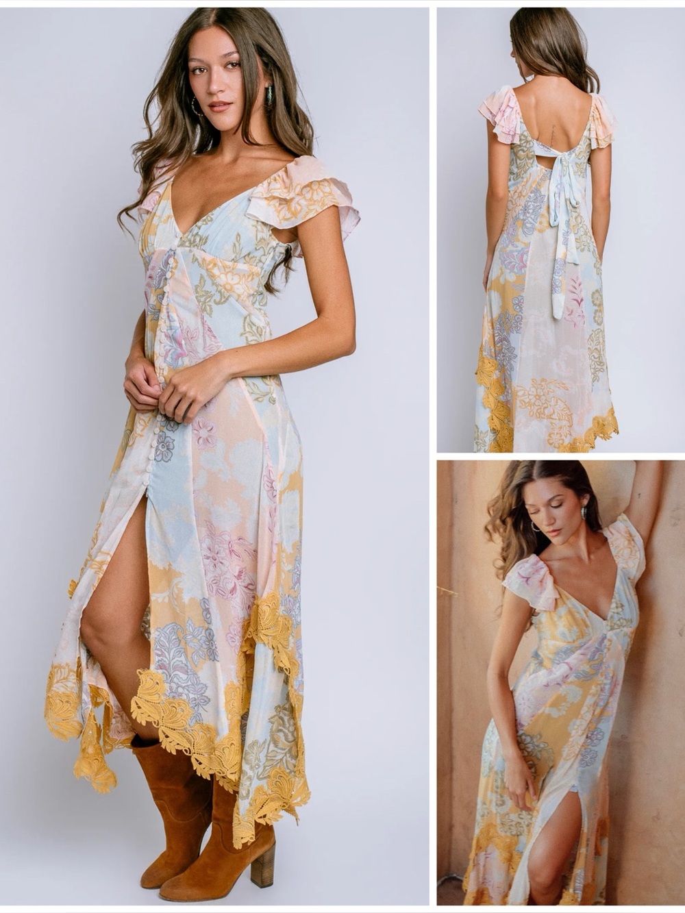 𝓯𝓹 Free People  ~ ✨Host Pick ✨ Bali Aurora midi dress